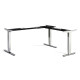 Cromo Corner Triple Motor Chrome Height Adjustable Desk